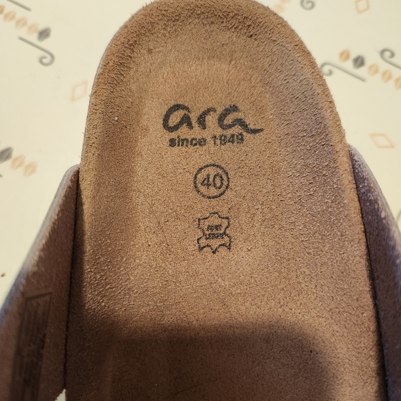 Ara Gizeh-Style Rose Gold Copper Sandals Size 40 - Picture 3 of 4